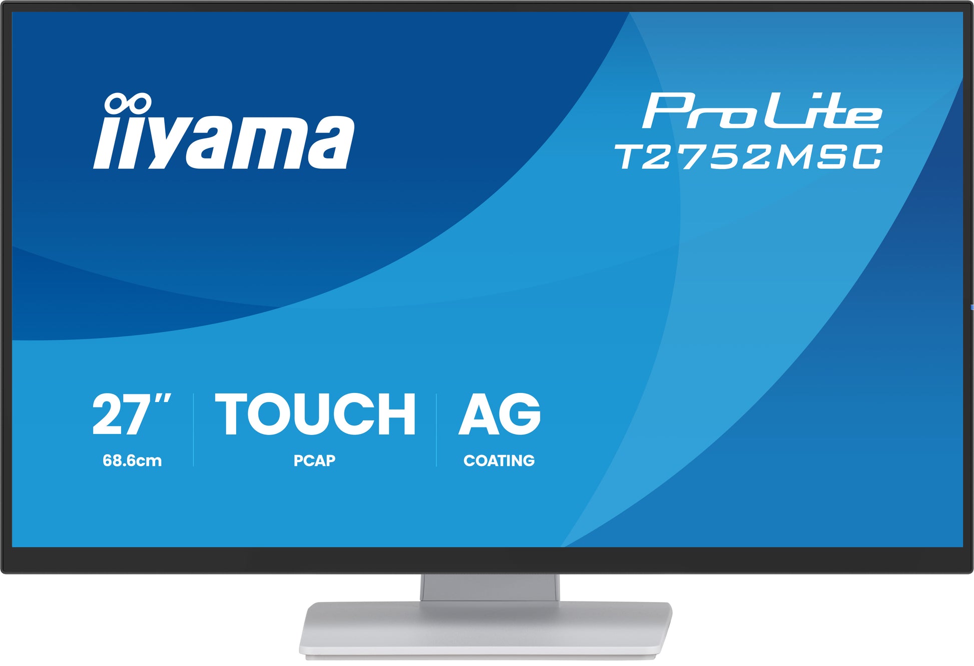 iiyama T2752MSC-W1AG – Monitor, 27", Full HD (1920 × 1080), Touch, HDMI, USB