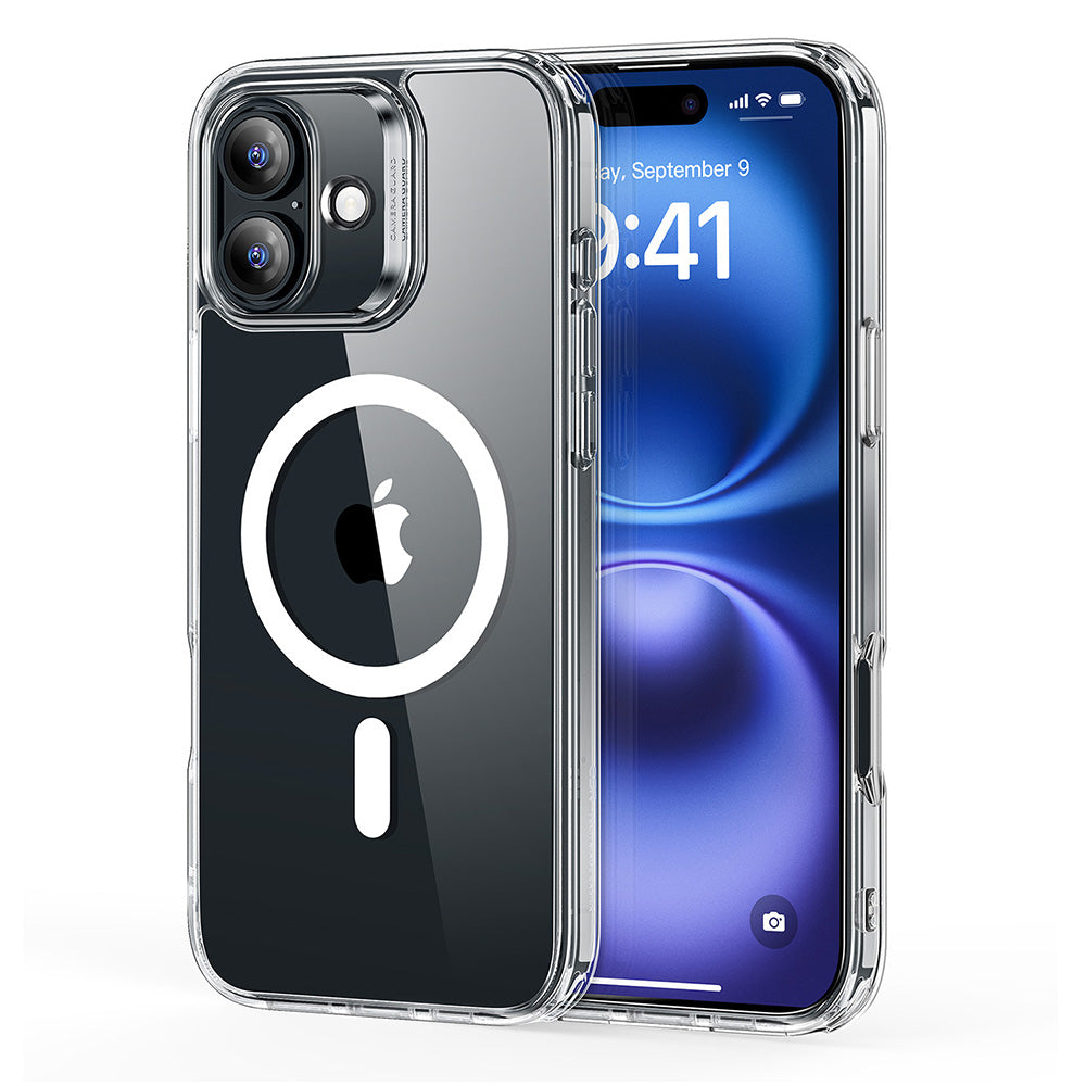 ESR Classic Hybrid HaloLock Backcover – für Apple iPhone 16, MagSafe, Acryl, Transparent