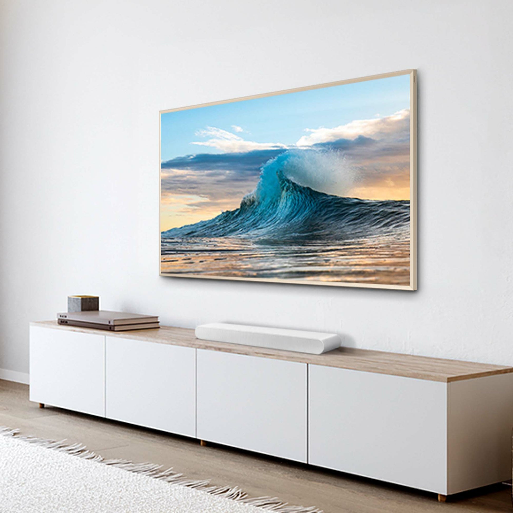 Samsung HW-S61D One Body – Soundbar, ohne Subwoofer – 5.0, für Apple AirPlay 2 und andere, Weiss
