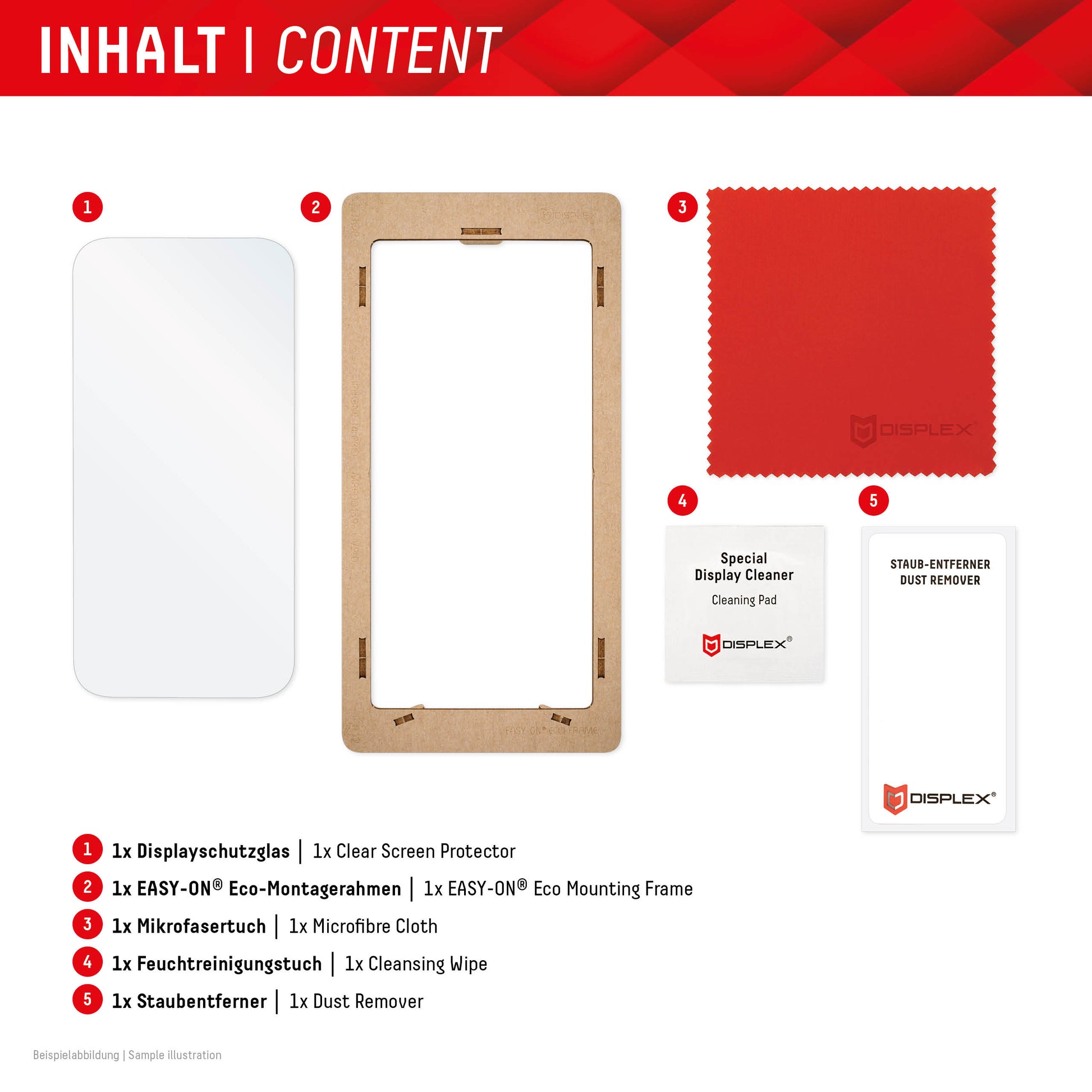 E.V.I. Displayschutz (Panzerglas), Case Friendly – für Galaxy S24+ – mit Applikator
