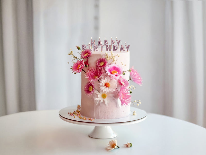 PartyDeco Geburtstagskerzen Buchstaben – Roségold – 2,5 cm – 13 Stk