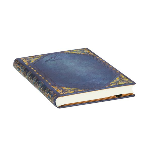 Paperblanks Adressbuch – 90 × 140 mm – liniert – 128 Seiten – 120 g/m² – Hardcover, Daumenregister, blau, FSC