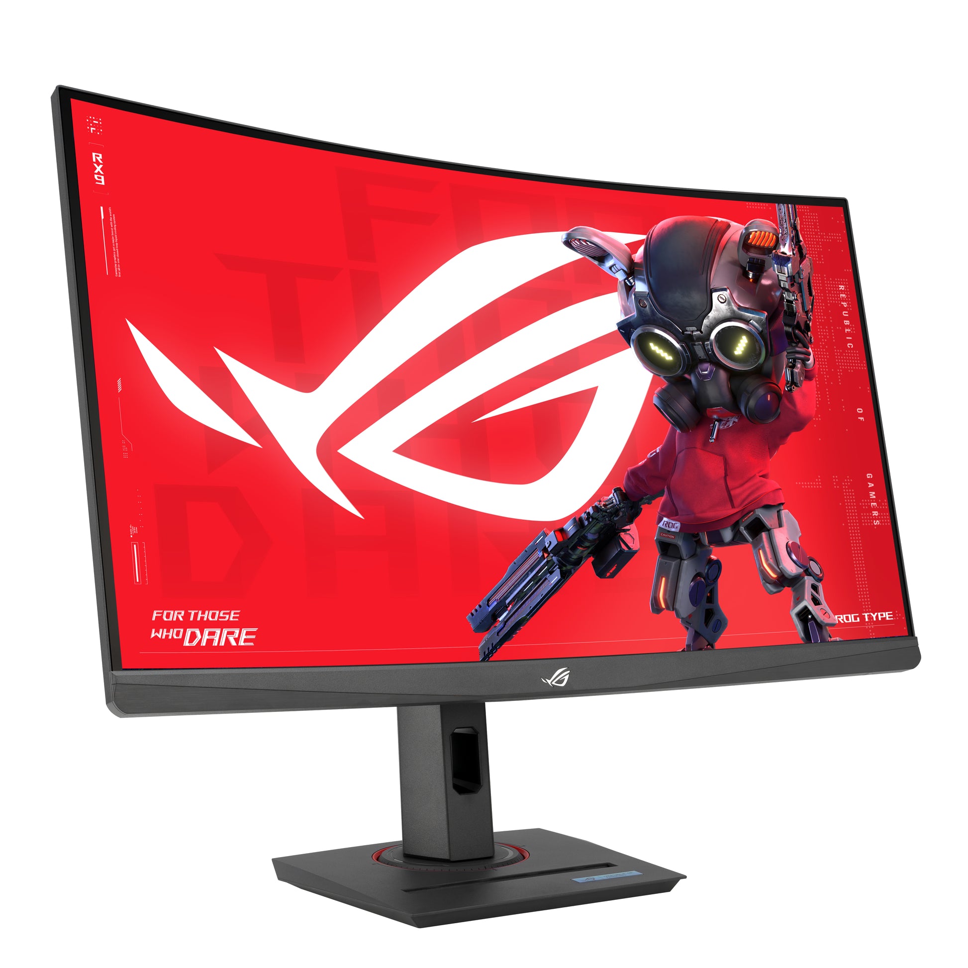 ASUS ROG Strix XG27WCMS – Monitor, 27", Fast VA, 280 Hz, 400 cd/m², Gebogen, USB-C, VESA 100 × 100, Schwarz