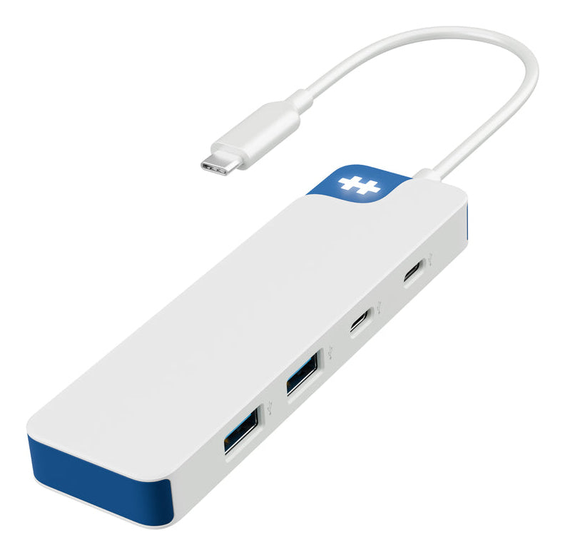 Targus HyperDrive Flex 4 Port USB-Hub – USB-C, 4× USB-A, 4× USB-C, für Windows/Mac