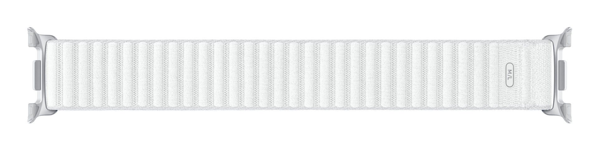 Samsung Watch 8 Fabric – Armband – für Samsung Galaxy Watch 8, Weiss, Grösse M/L, Nylon