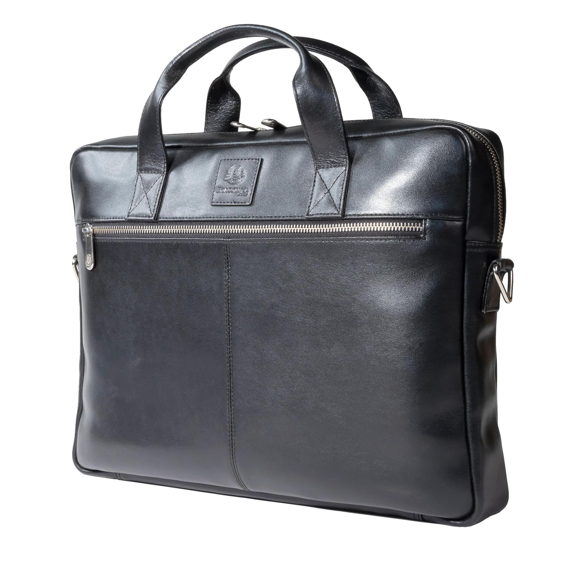Exacompta Notebook-Tasche bis 14" – wasserabweisend, abnehmbarer Schultergurt – Schwarz