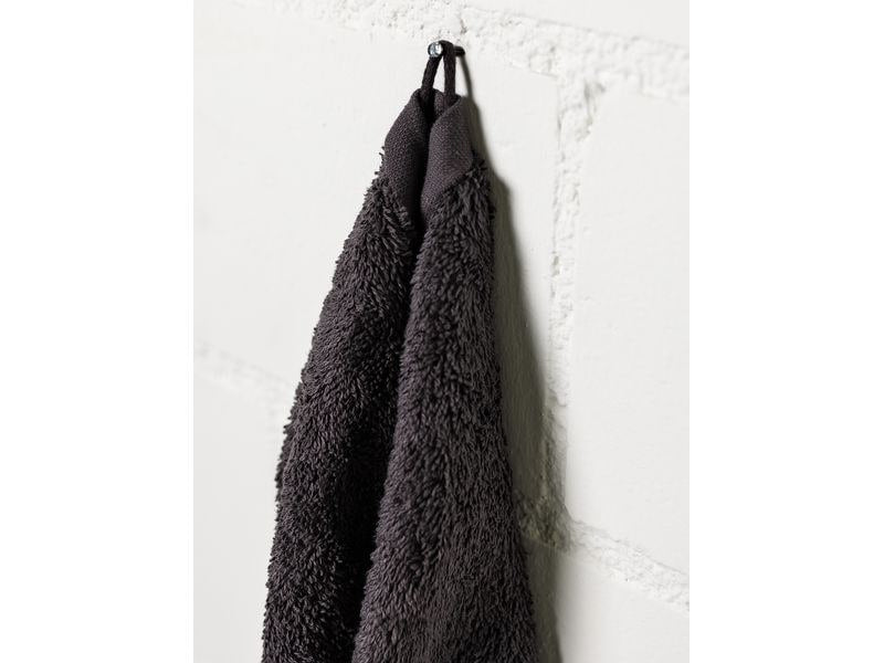 COCON Waschlappen – 30 × 30 cm, Anthrazit, 100% Baumwolle, 550 g/m², 3er-Set, OEKO-TEX