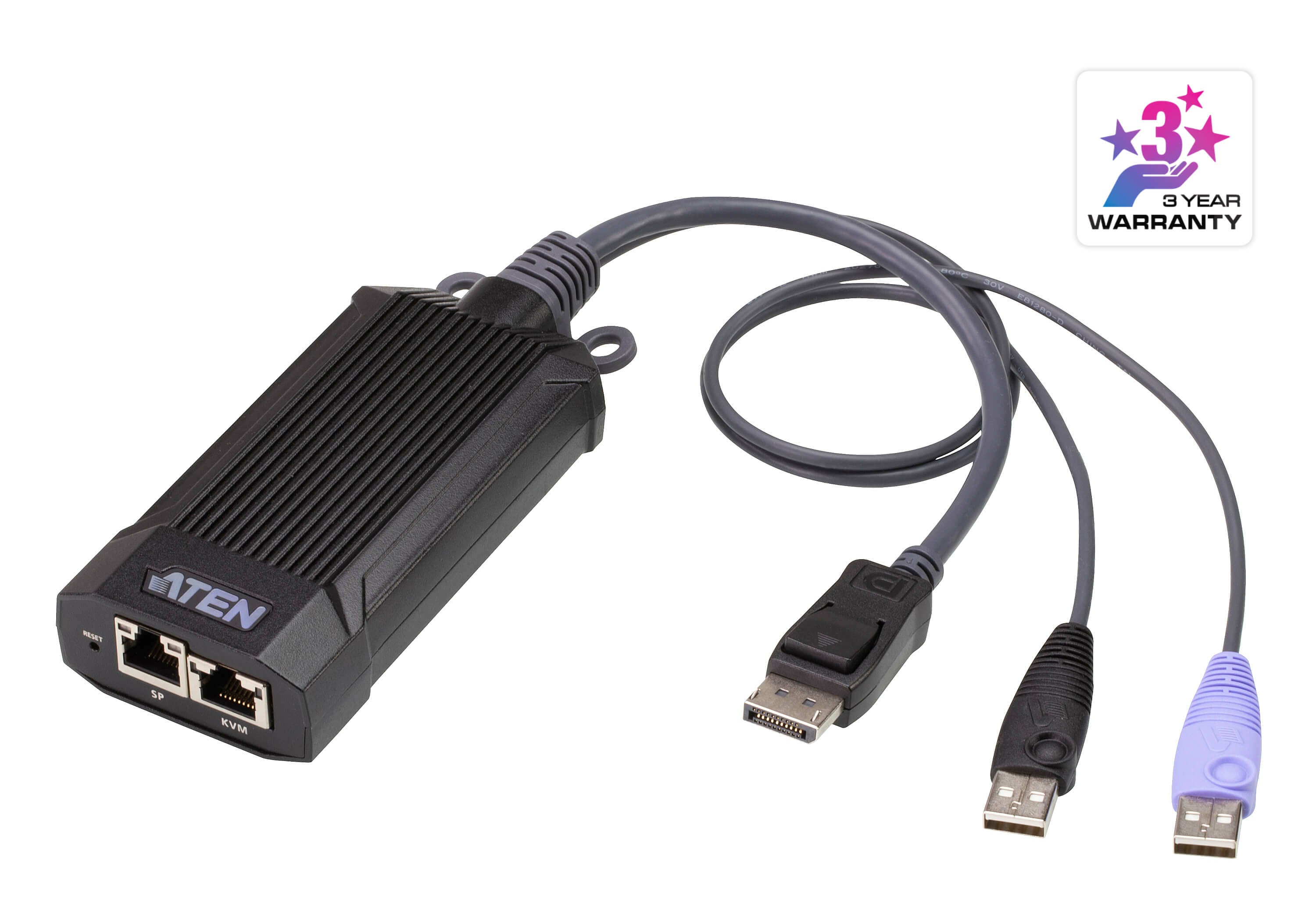 ATEN KG9900T DigiProcessor – DisplayPort zu KVM, 1920 × 1200 @ 60 Hz, 100 m Cat5e/6, für KG0016/KG0032