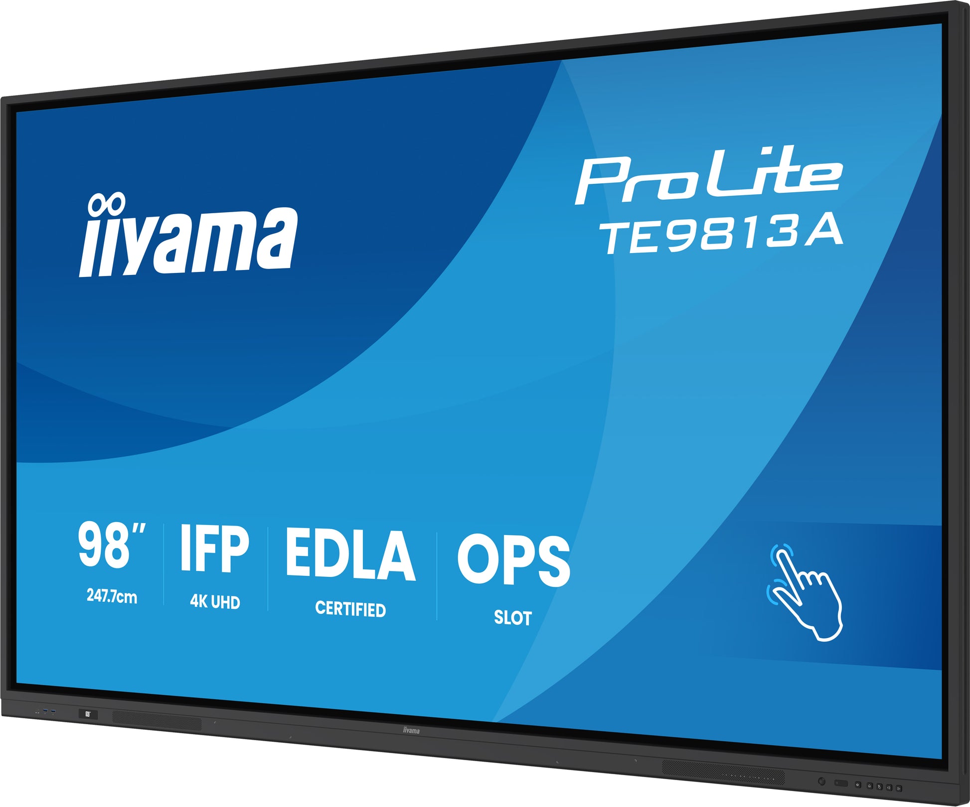 iiyama TE9813A-B1AG – Interaktives Touch-Display, 98", Ultra HD 4K, 450 cd/m²