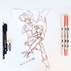 Tombow Starter Kit Handlettering Manga – 3 ABT Pro Dual Brush Pens