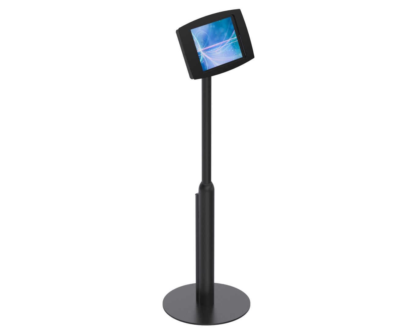 Ergonomic Solutions SpacePole – Verstellbarer Bodenständer, Weiss, für VESA 75/100