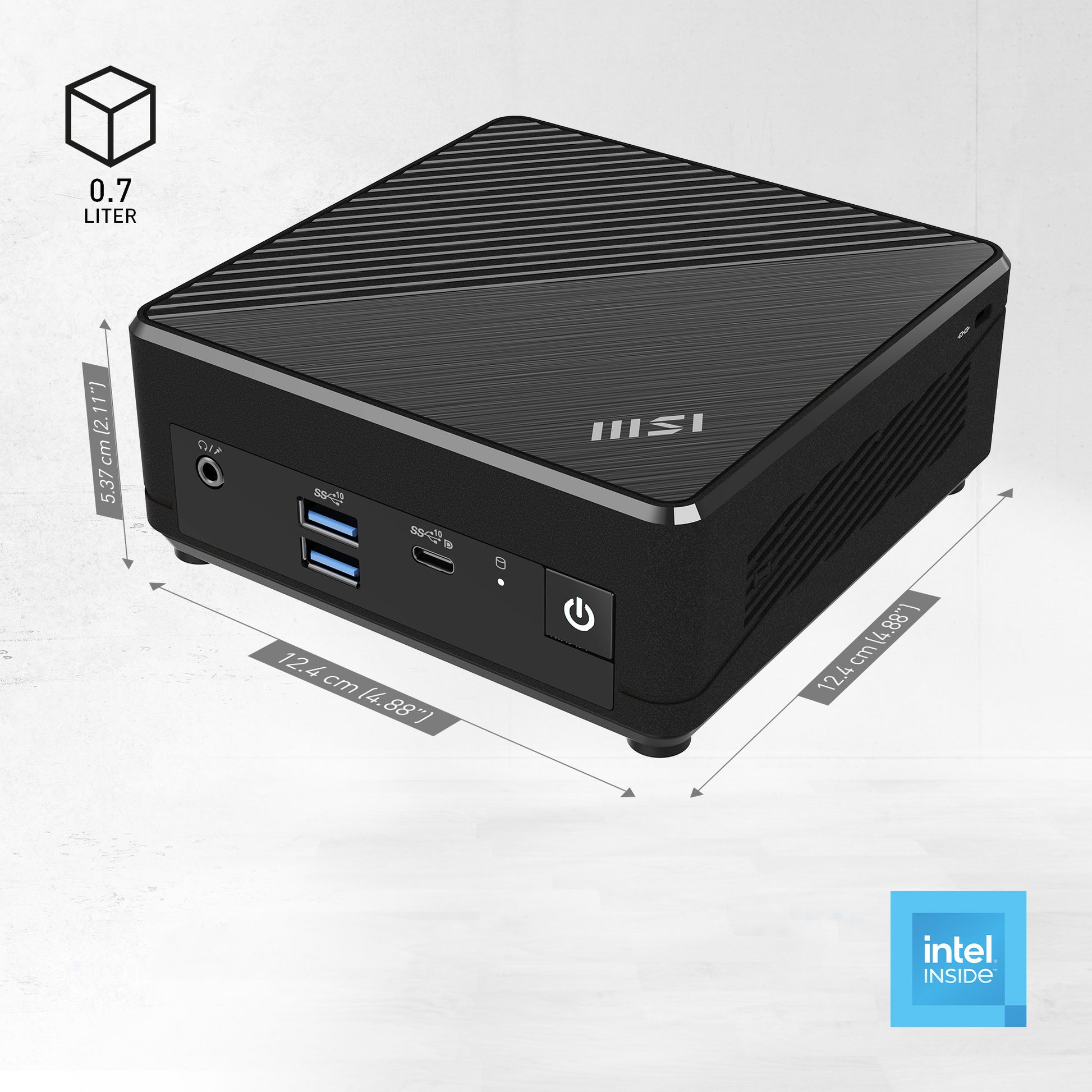 MSI Cubi N ADL-006DE Micro – Intel N200, 4 GB RAM, 128 GB SSD, Windows 11 Pro