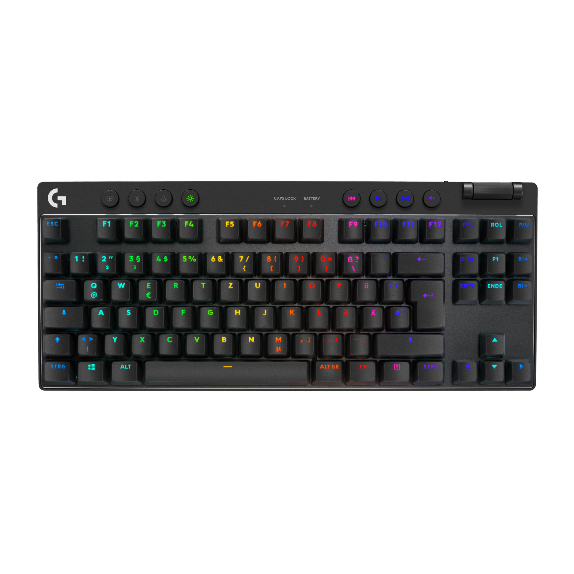 Logitech G PRO X 60 – Tastatur 60% – Mechanisch – Bluetooth & 2,4 GHz – QWERTZ (CH) – RGB – Schwarz