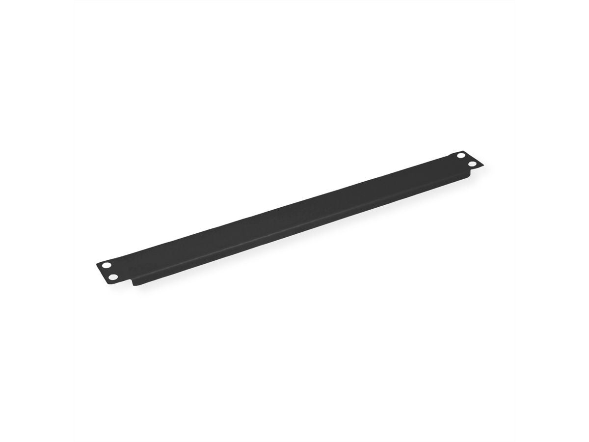 VALUE 19"-Blindplatte – 19" Rack, 1U, Metall, Schwarz