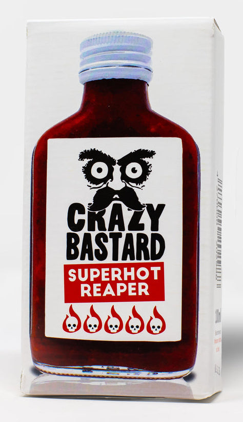 Crazy Bastard Sauce Chilisauce Superhot Reaper, vegan – 100 ml