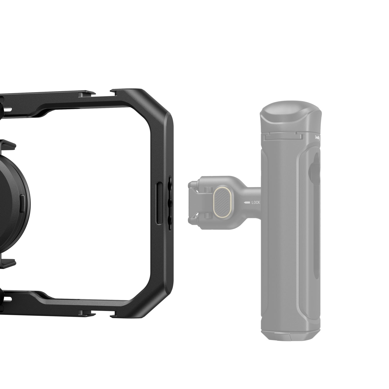 SmallRig Käfig, magnetische Montage – für Smartphones 62,5–87 mm Breite – Schwarz, Aluminium/Silikon