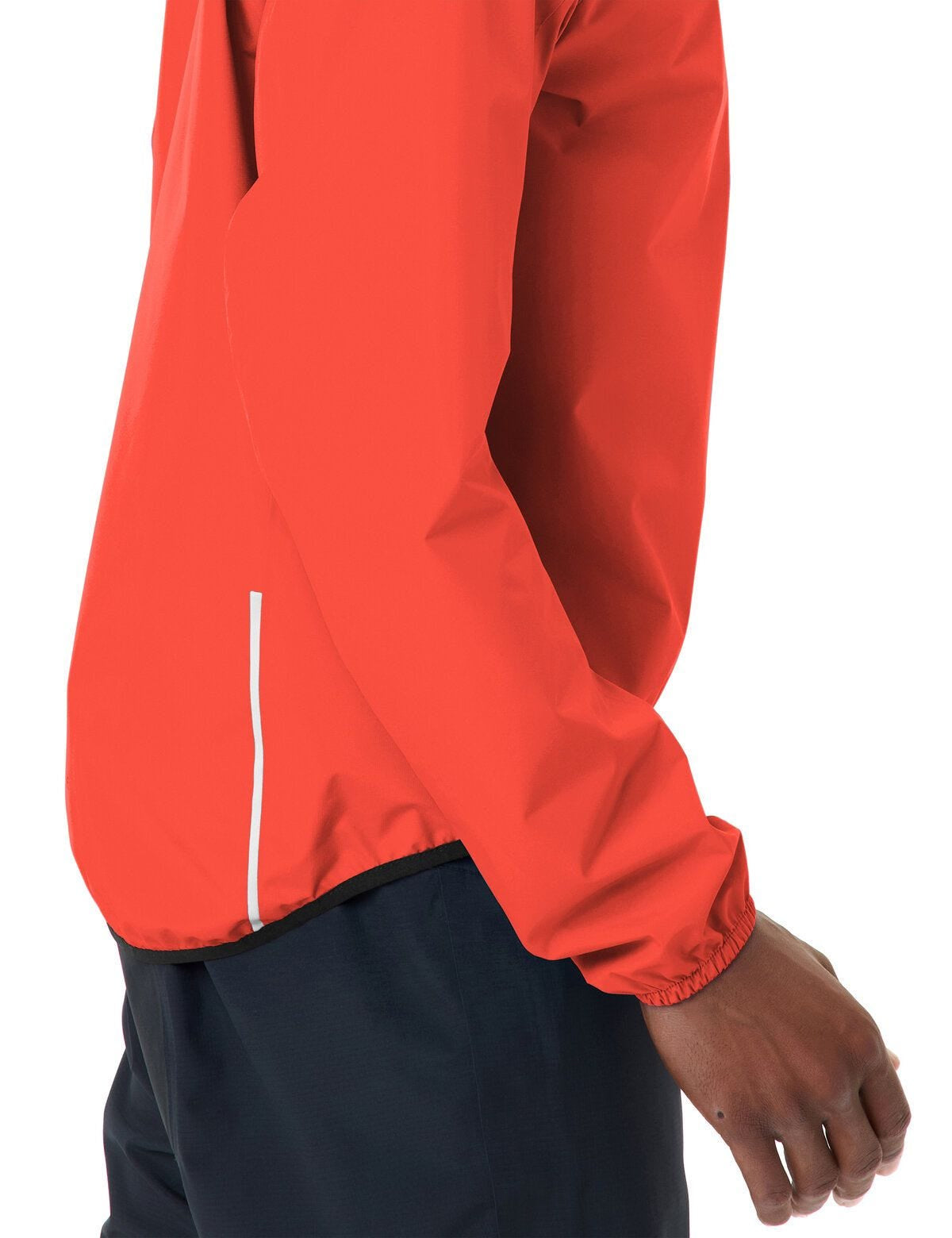 VAUDE Regenjacke Drop III – L – Neonrot, Polyester, PU-Membran, Wasserdicht, Winddicht, Reflektierend, Grüner Knopf