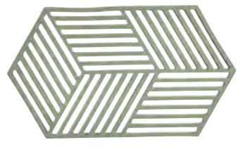 Zone Denmark Teekannen-Untersatz, 14 × 24 × 0,9 cm, Silikon, Olivgrün