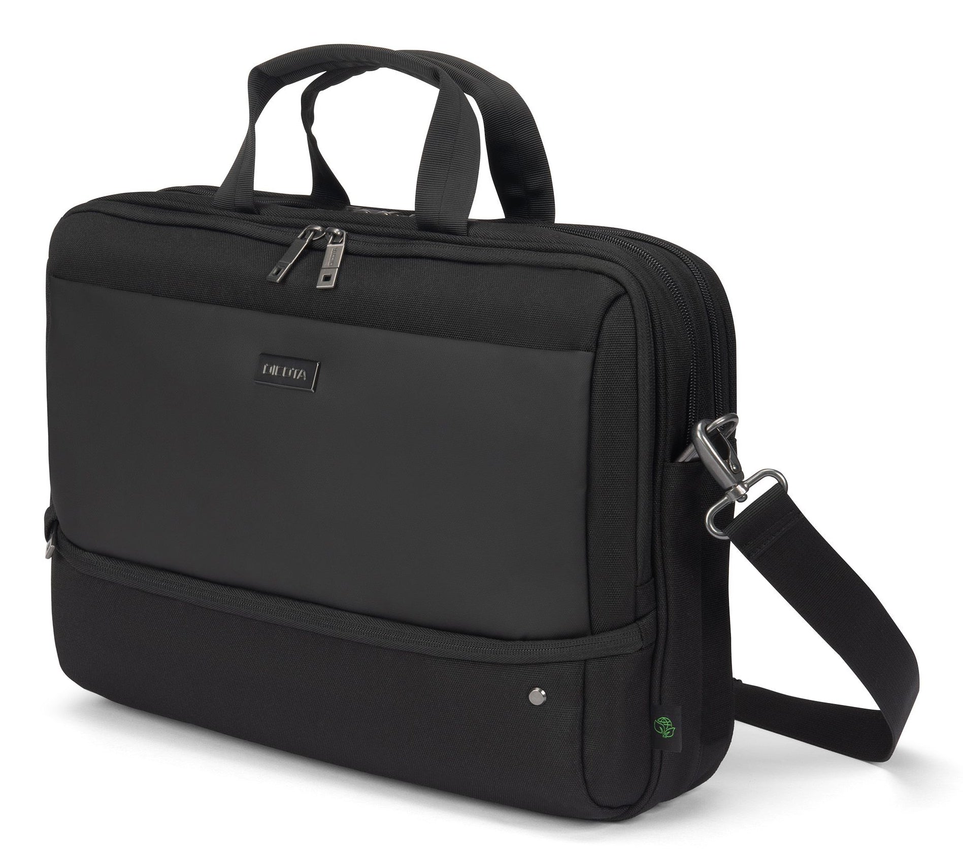 DICOTA Top Traveller FIVE Notebook-Tasche bis 14" – Verschliessbar, Trolley-Band – Schwarz