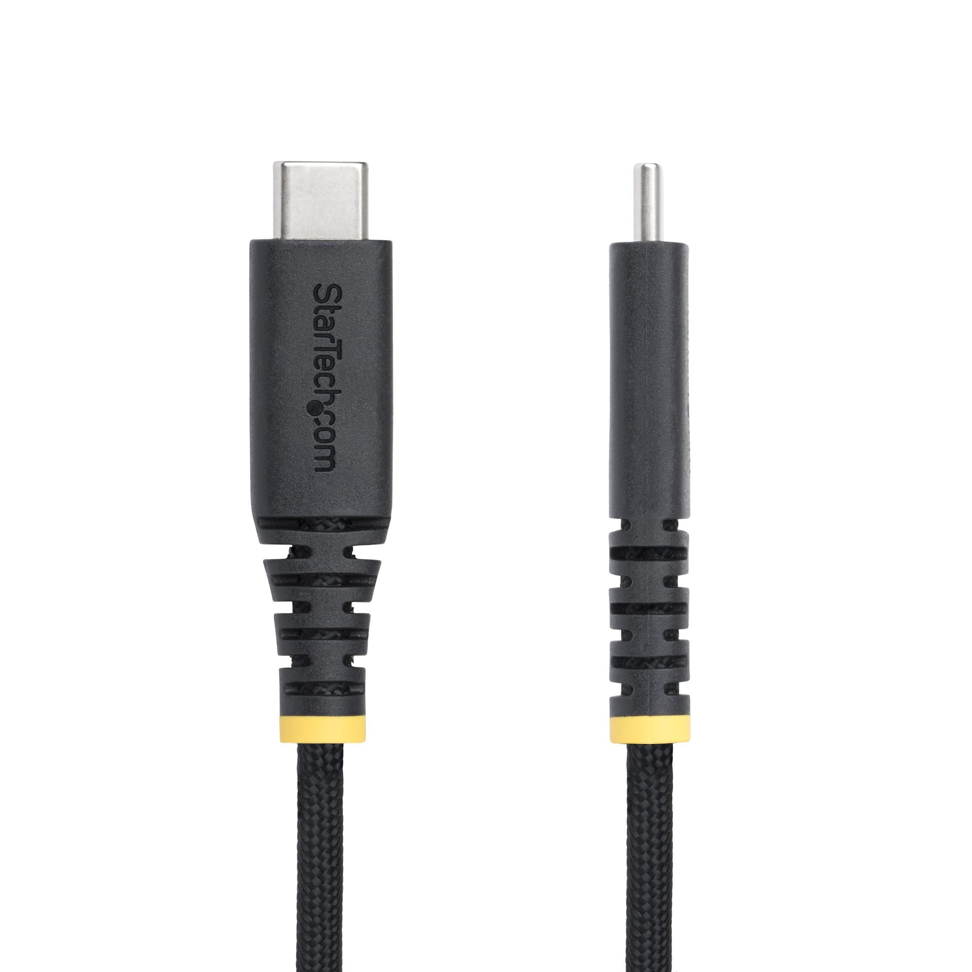 StarTech.com USB-C auf USB-C Kabel – USB 2.0 (480 Mbit/s) – 2 m – PD 240 W – Geflochten – Schwarz