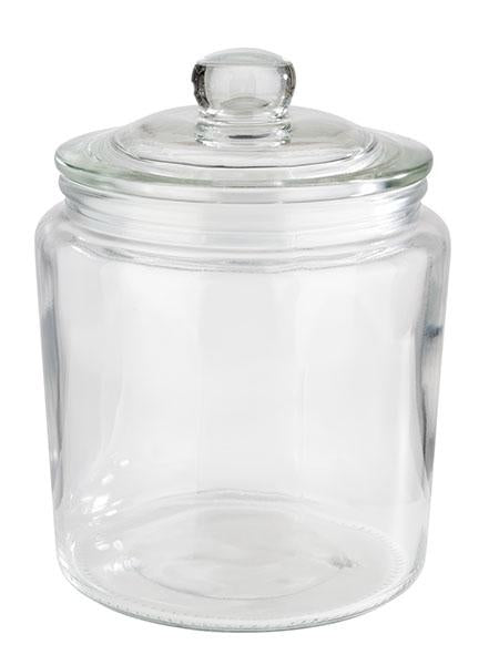 APS-Germany APS Vorratsglas Classic – 900 ml, Ø 11,5 cm, Glas/Kunststoff, mit Klappdeckel, spülmaschinenfest