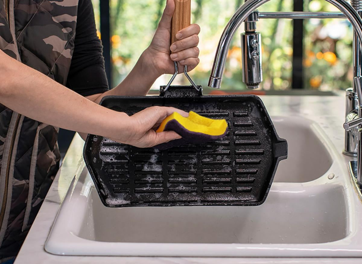 Scotch-Brite Naturschwamm – Rechteckig, für Grill, mehrfarbig, 2 Stk.
