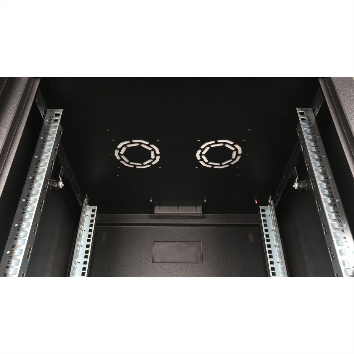 ROLINE Pro – 19" Wandverteiler 12U, IP20, abschliessbar, 600 × 600 × 640 mm, schwarz, Stahl