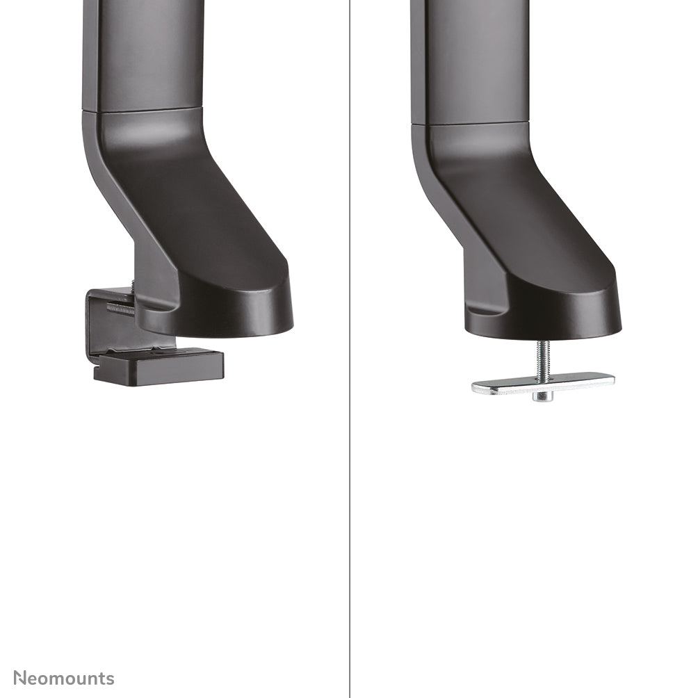 Neomounts Tischhalterung, Dual, Tischklemme, bis 27", 7 kg, neigen/schwenken/drehen, schwarz