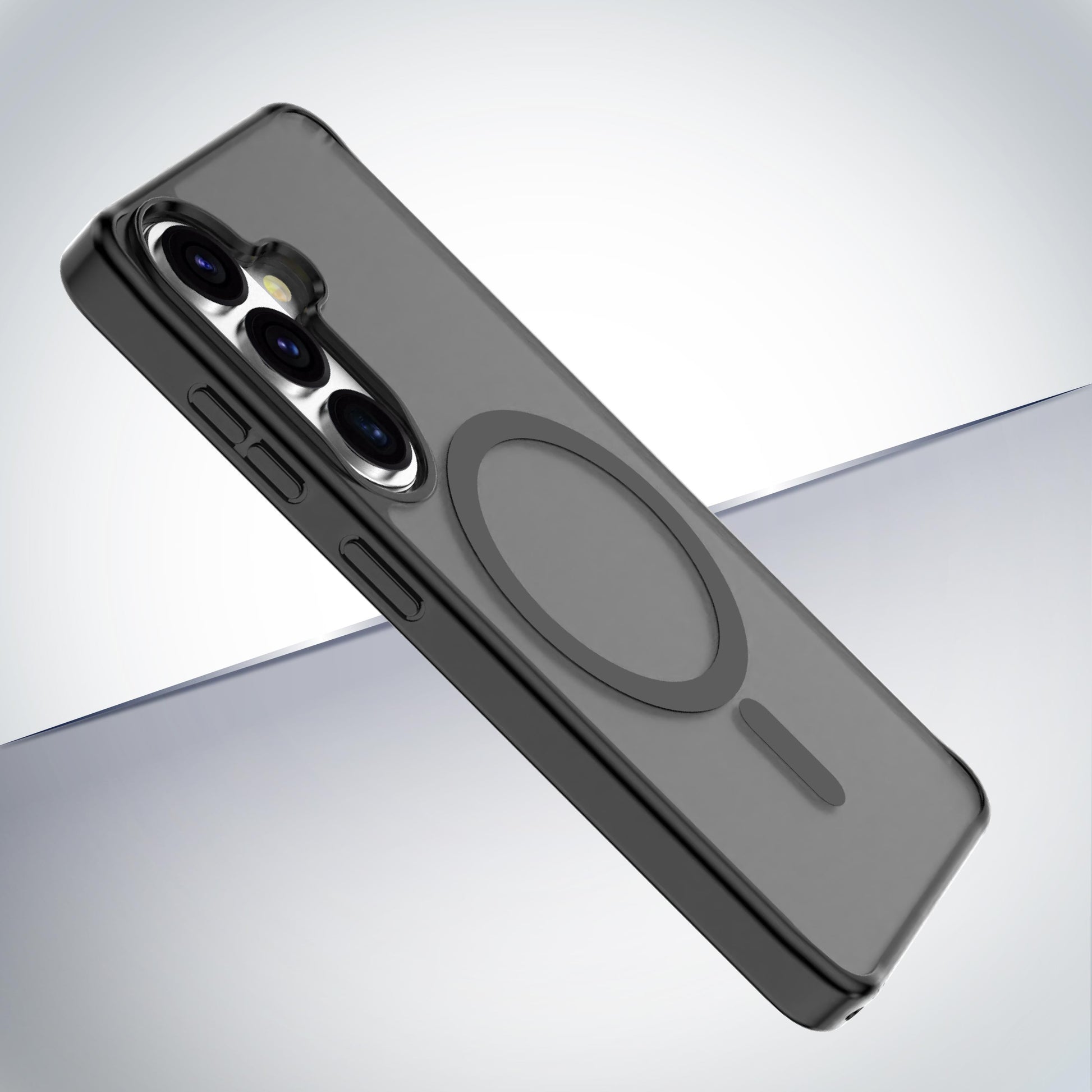 Cellularline Frosty Mag Backcover – für Samsung Galaxy S26+ – MagSafe, Kunststoff+Gummi, Schwarz
