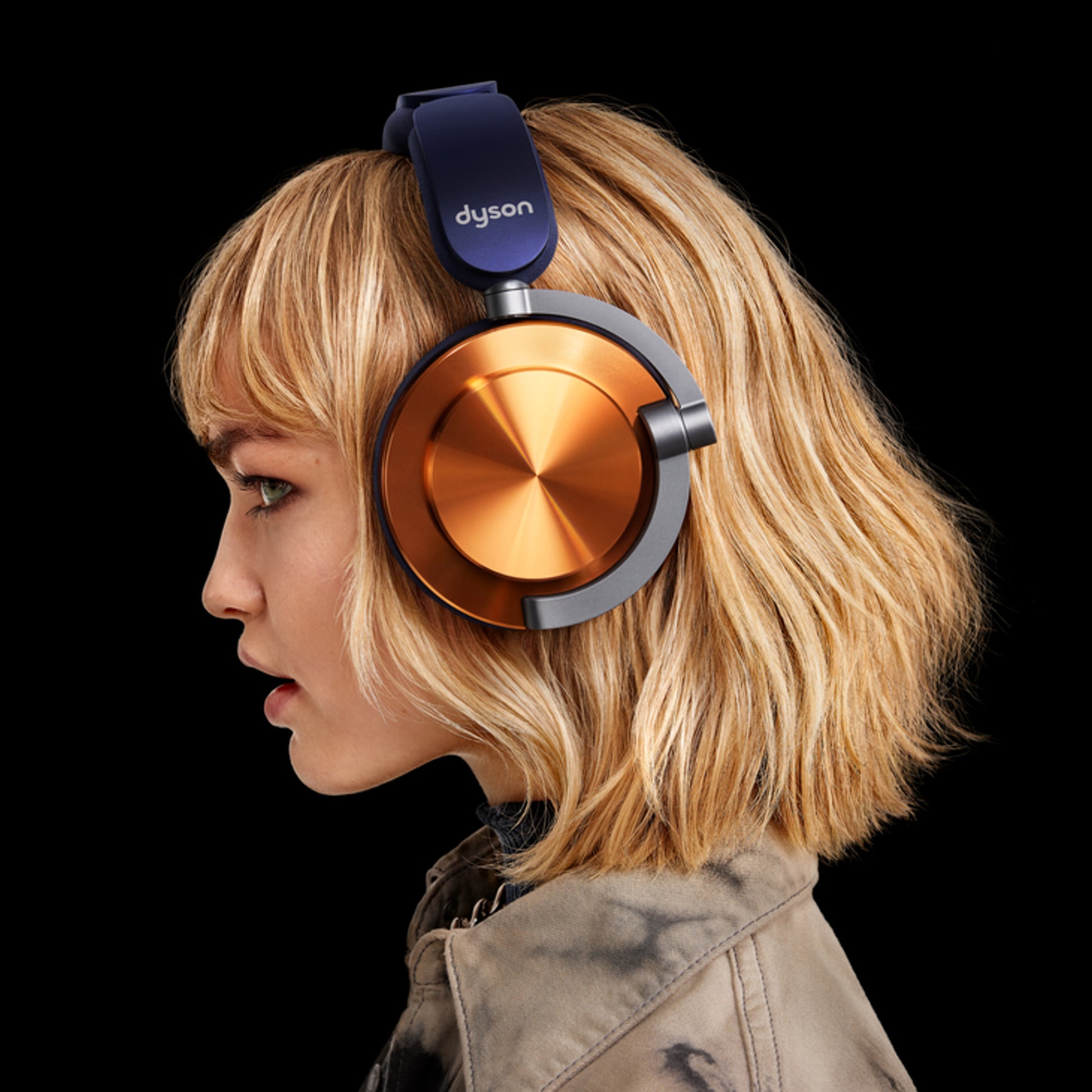 Dyson OnTrac Over-Ear Kopfhörer – Stereo, BT, ANC, Kupfer, BT 5.0