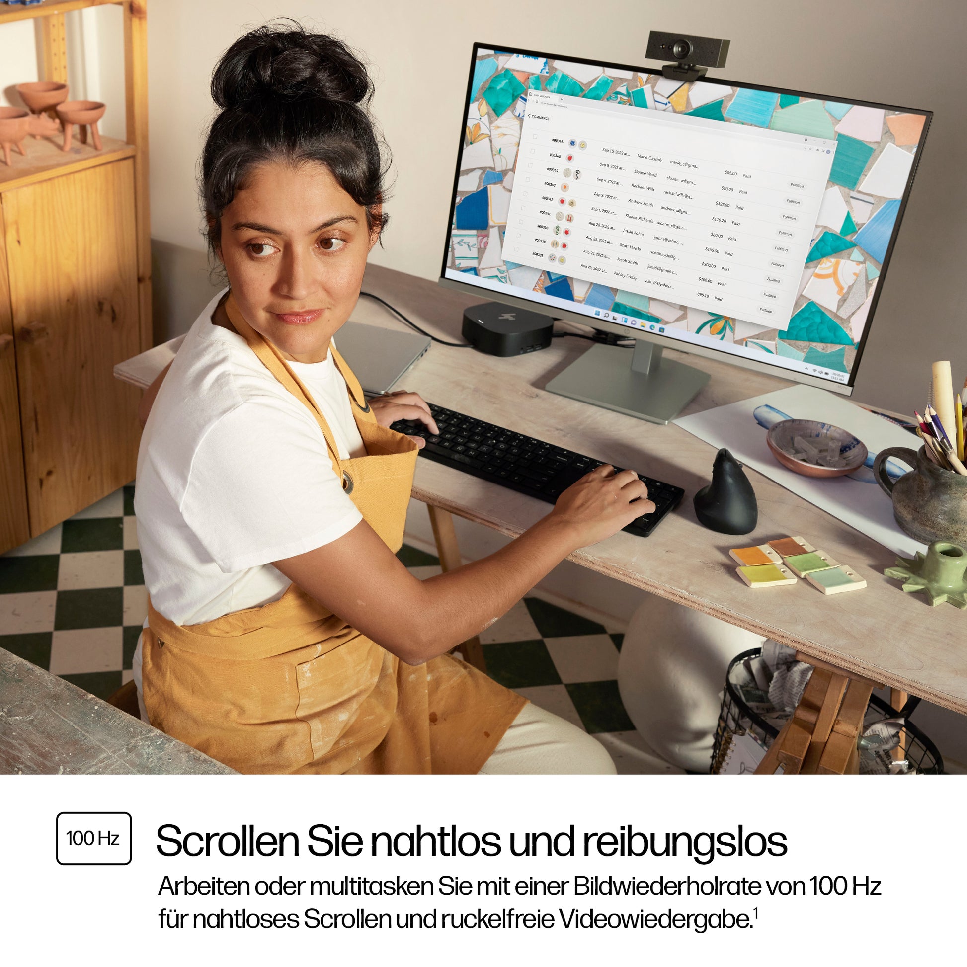 HP Serie 5 524sh – Monitor, 23,8" 1920 × 1080 (Full HD), LCD, Silber