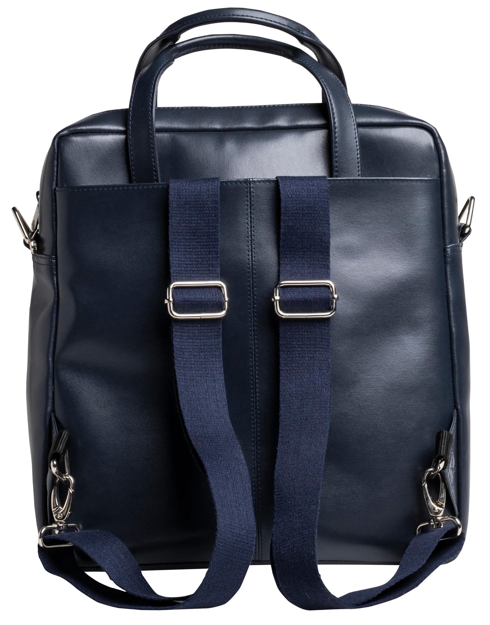 Exacompta Notebook-Rucksack bis 14" – Leder, Blau