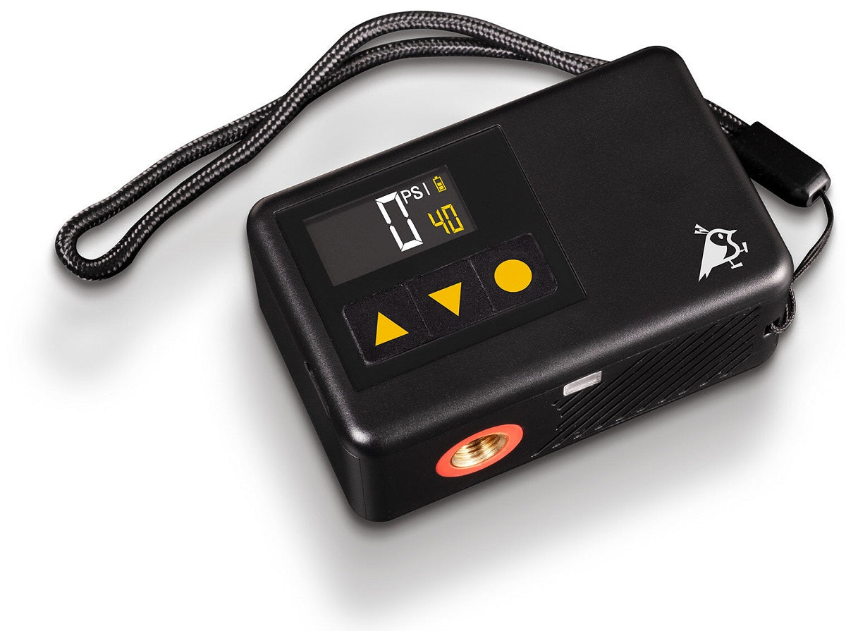 Aqiila Airbird P1 Tragbarer Kompressor – 8,3 bar / 120 PSI – Akku, USB-C – Schlauch & Adapter