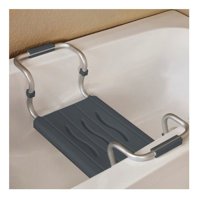 MSV Badewannensitz 140704 – 70×18,7×26,1 cm, Aluminium/Polypropylen (Sitz), 120 kg, Dunkelgrau