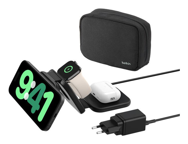 Belkin Boost Charge Pro 3-in-1 Ladegerät – 15 W, Qi2, magnetisch