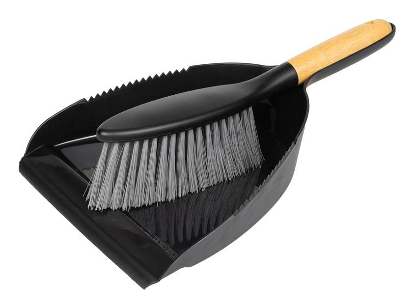 Furber. Furber Kehrgarnitur – 33,8 cm – Bambus, Polypropylen – Schwarz