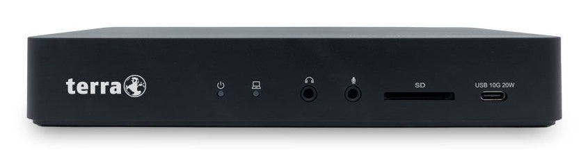 TERRA 810 Dockingstation – USB-C, 3× DP, 3× HDMI, 4× USB-A, 2× USB-C, 135 W PD, GbE, für TERRA Mobile