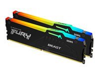 Kingston Technology Kingston FURY Beast – DDR5 Arbeitsspeicher – 64 GB (2×32 GB), 5600 MT/s CL40, 288-poliger DIMM, RGB