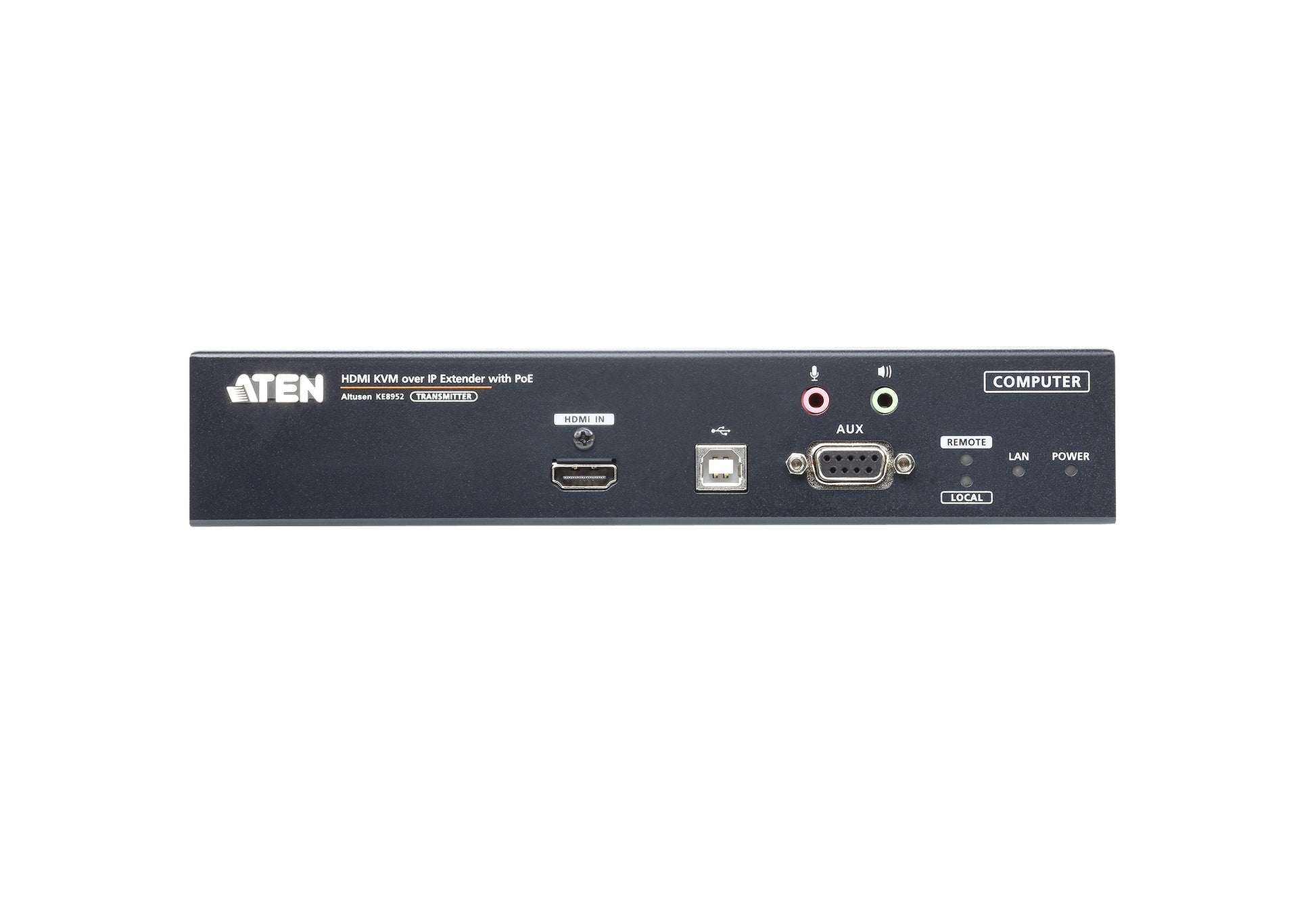 ATEN KE8952T – HDMI Sender (TX), über IP (SFP 1 Gbit/s), 4K@30 Hz, KVM über IP, PoE, USB Virtuelle Medien