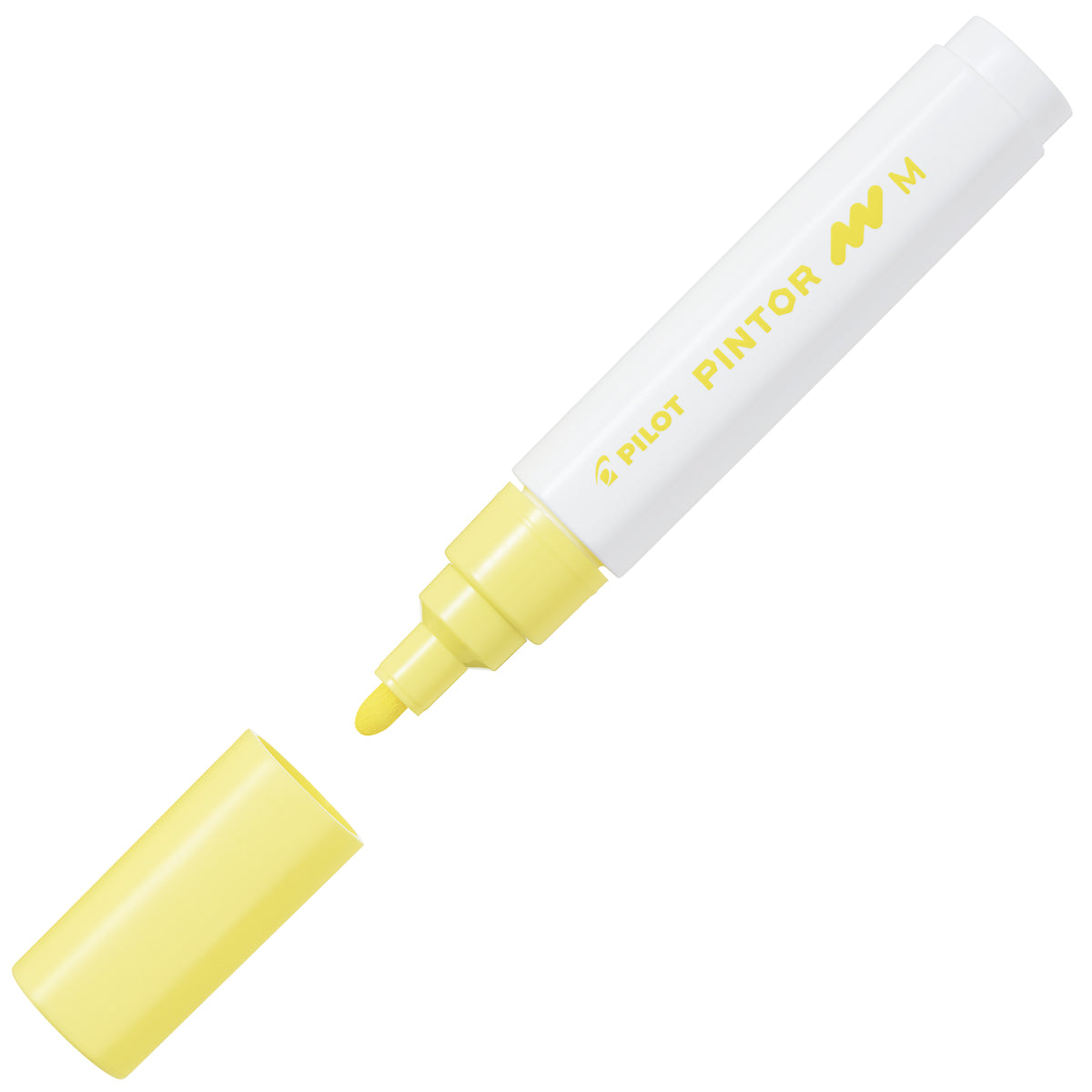 Pilot Pigment-Marker Pintor – Rundspitze 1,5-2,2 mm – Pastellgelb – Für dunkle Oberflächen geeignet