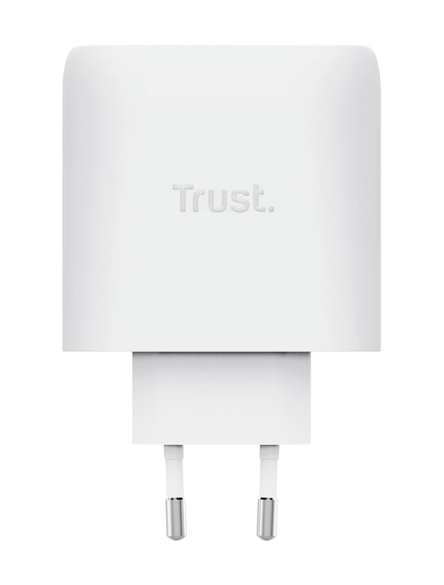 Trust Maxo USB-Ladegerät 65 W – USB-C×3, USB-A×1 – PD, PPS, QC 3.0/4 – GaN – EU-Stecker (Typ C)
