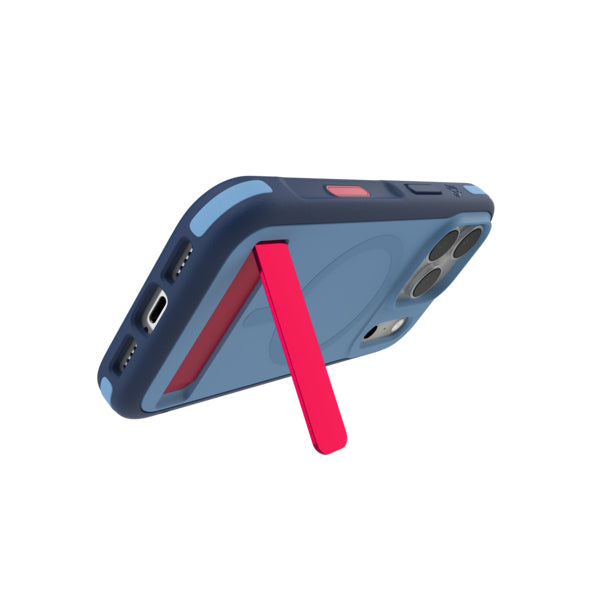 ZAGG Sedona Snap Backcover – für Apple iPhone 17 Pro, MagSafe, mit Ständer, Graphen, Blau, bis 4 m Sturzsicher