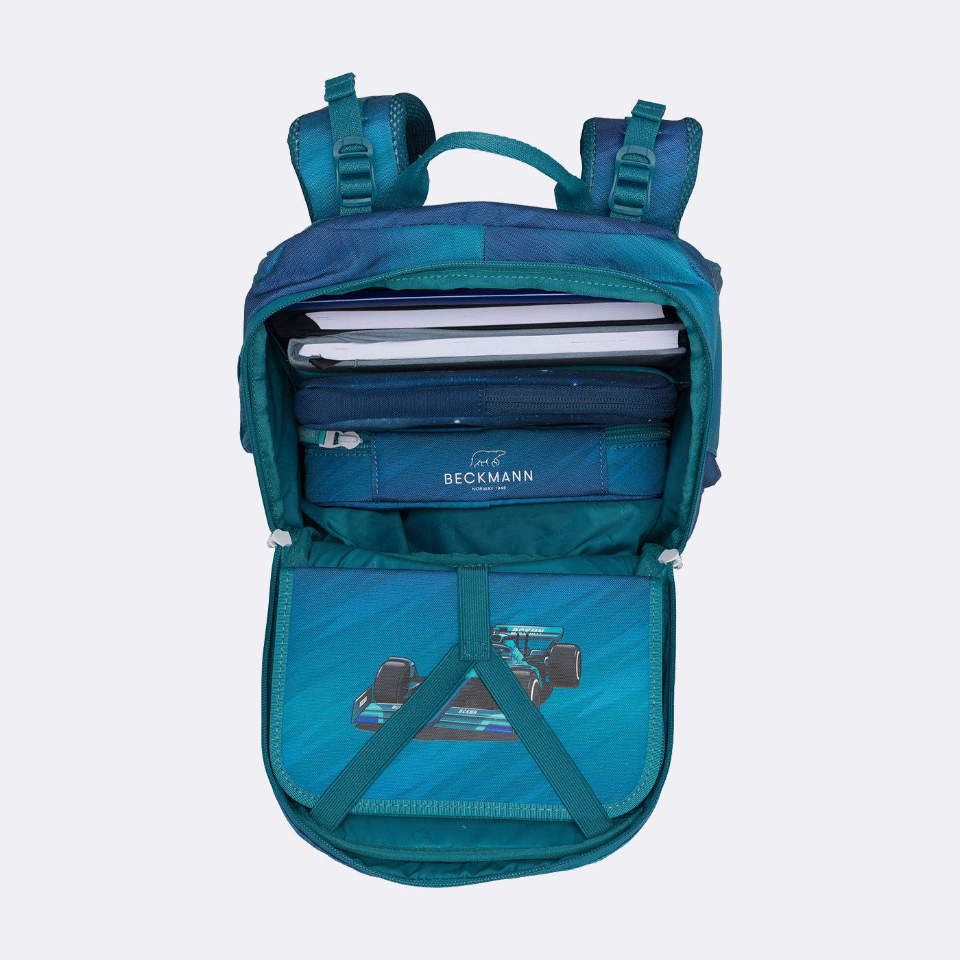 Beckmann Schulrucksack Active Air FLX – 6-teilig – Racing