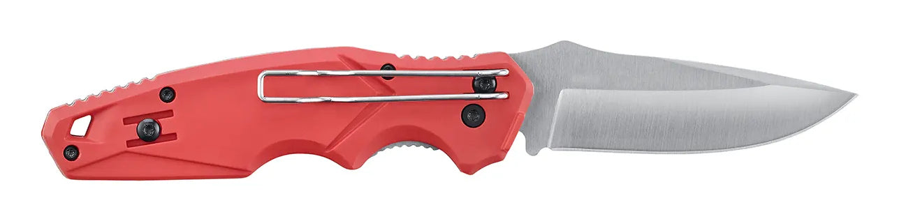 Laserliner TK 104 – Einziehbarer Abbrechmesser mit Sperre, Rot, inkl. 5 Klingen