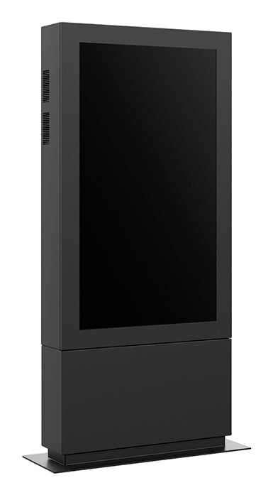 Hagor Digital-Signage-Stand – wetterfest, abschliessbar, mit Klimasystem – Stahl, schwarz – SOPK