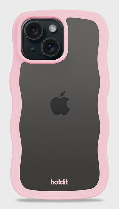 Holdit – Backcover Wavy – für Apple iPhone Air – rosa/transparent – TPU