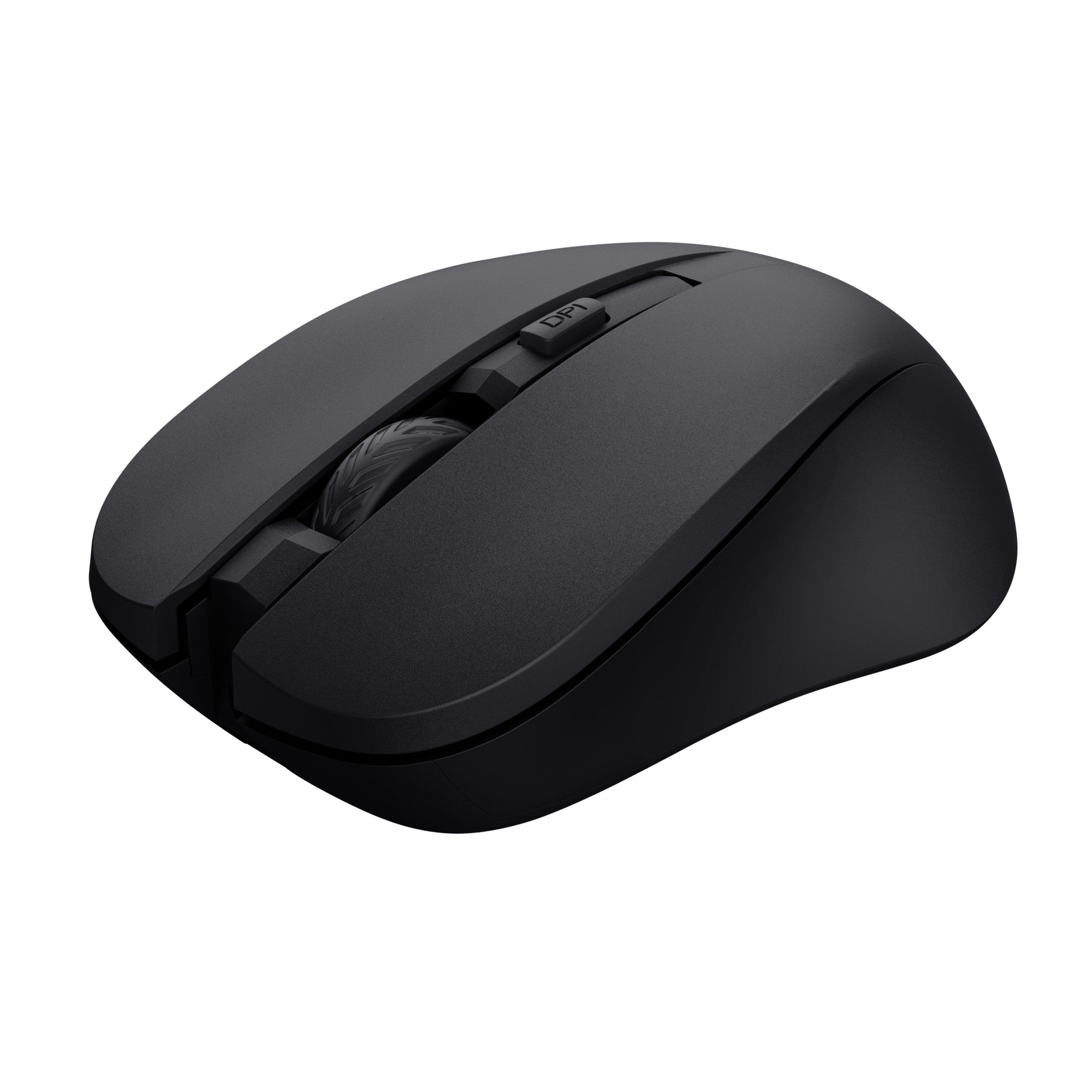 Trust Mydo Silent – Maus – Kabellos (2,4 GHz), 1800 DPI, beidhändig, Schwarz
