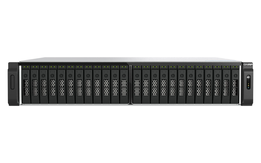 QNAP TS-H3077AFU-R5-32G Speichergerät – 32 GB, 2U 30×2,5", UDIMM DDR5 Non-ECC, RPS