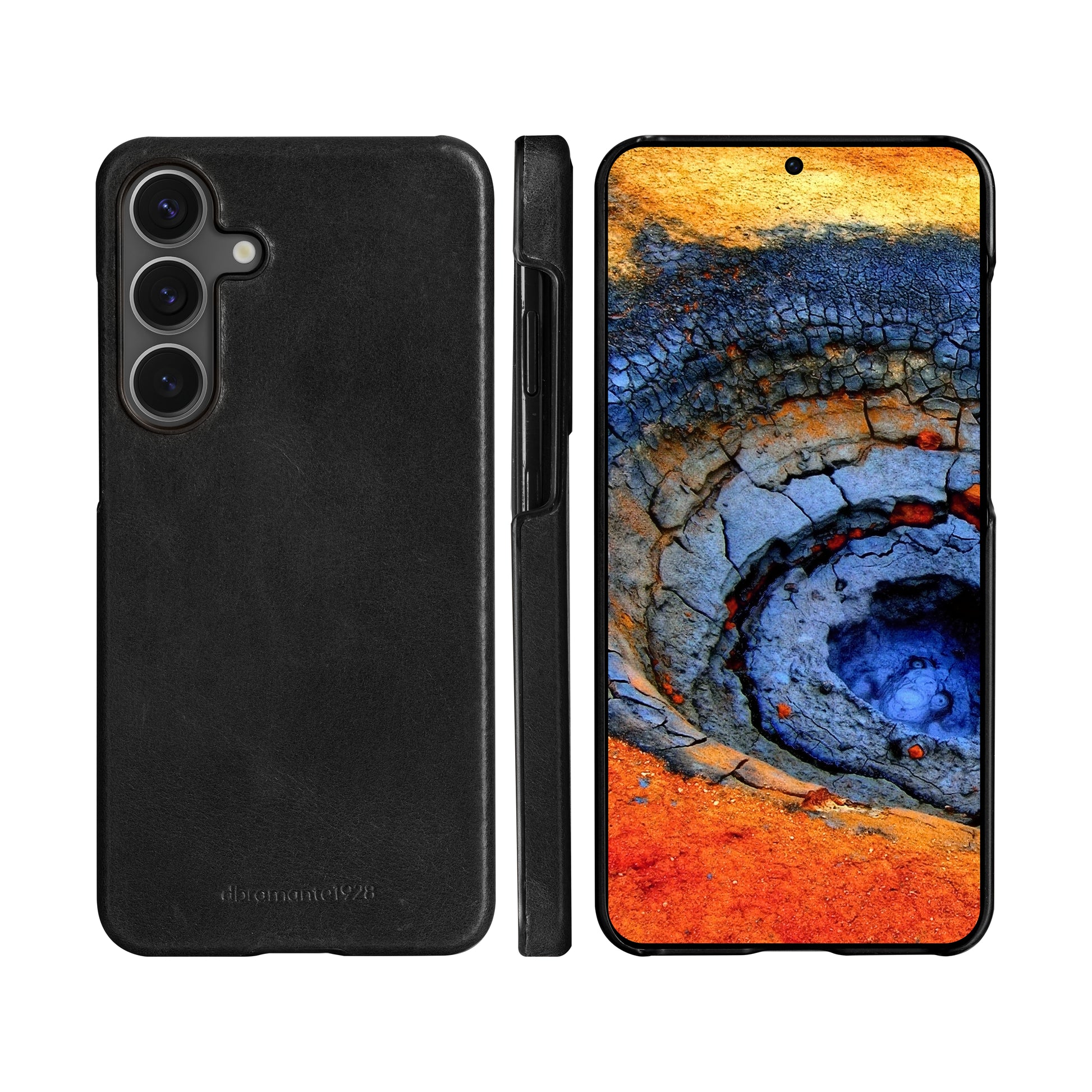 dbramante1928 Lynge Wallethülle – für Samsung Galaxy A56 5G, 3 Kartenfächer, Leder, Schwarz