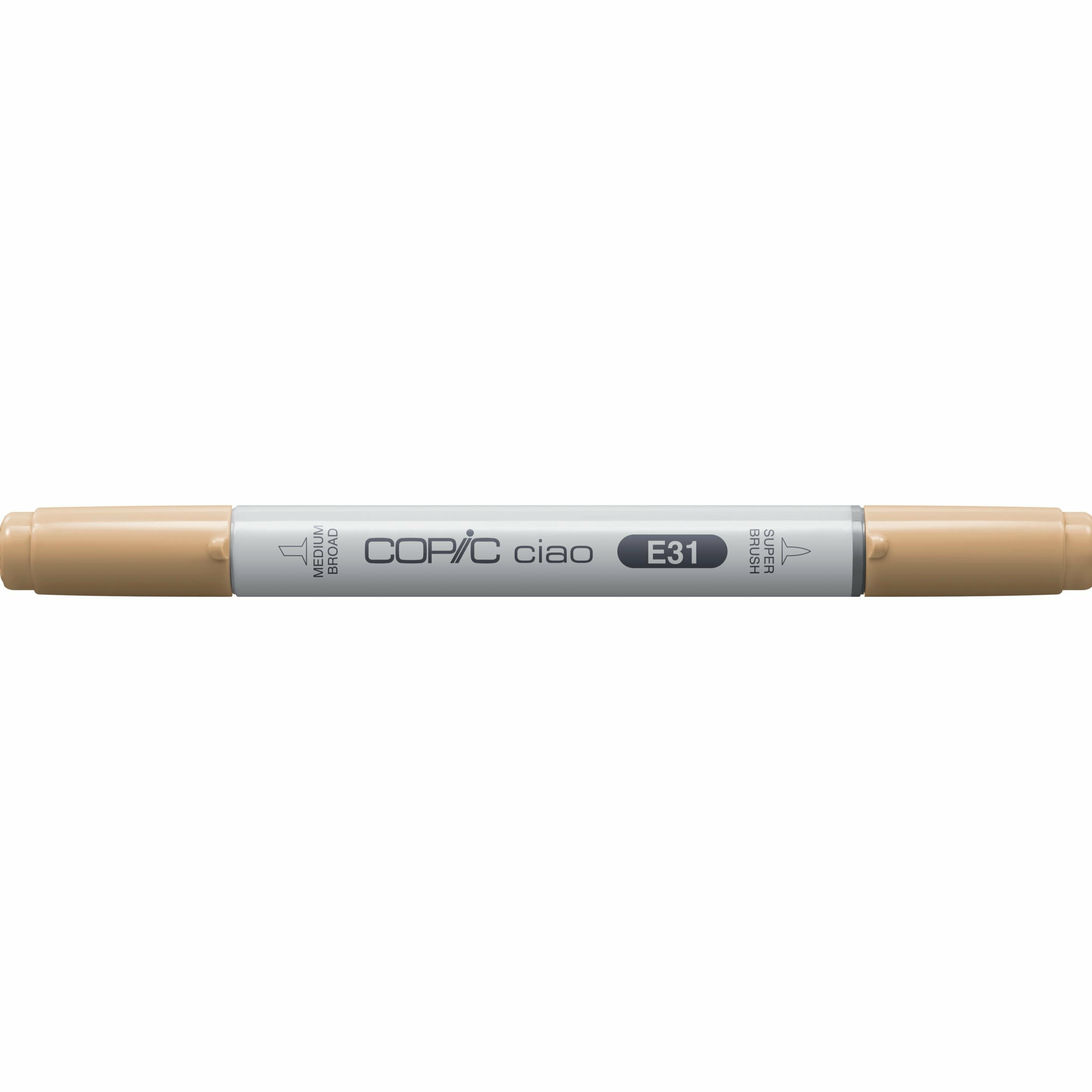 Copic Ciao Marker, Doppelspitze – Kombi (Keil + Pinsel), alkoholbasiert, Beige